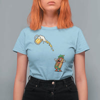 Funny Sausage Waiting For Beer T Shirt For Women Oktoberfest Gift