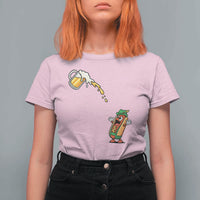 Funny Sausage Waiting For Beer T Shirt For Women Oktoberfest Gift