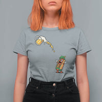 Funny Sausage Waiting For Beer T Shirt For Women Oktoberfest Gift