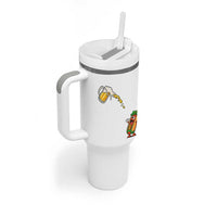 Funny Sausage Waiting For Beer Tumbler With Handle Oktoberfest Gift