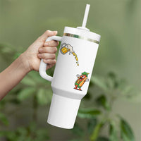 Funny Sausage Waiting For Beer Tumbler With Handle Oktoberfest Gift