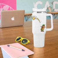 Funny Sausage Waiting For Beer Tumbler With Handle Oktoberfest Gift
