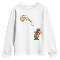 Funny Sausage Waiting For Beer Youth Sweatshirt Oktoberfest Gift