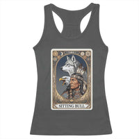 Sitting Bull Native American Chief Racerback Tank Top Vintage Tarot Card Illustration