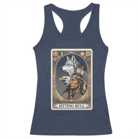 Sitting Bull Native American Chief Racerback Tank Top Vintage Tarot Card Illustration