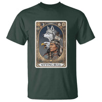 Sitting Bull Native American Chief T Shirt Vintage Tarot Card Illustration