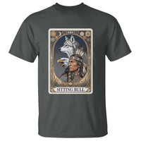 Sitting Bull Native American Chief T Shirt Vintage Tarot Card Illustration