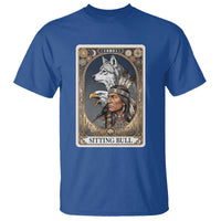 Sitting Bull Native American Chief T Shirt Vintage Tarot Card Illustration