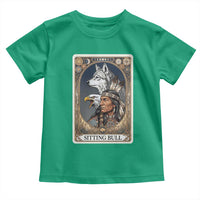 Sitting Bull Native American Chief Toddler T Shirt Vintage Tarot Card Illustration