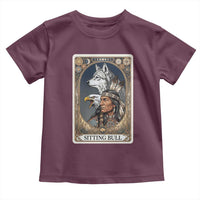 Sitting Bull Native American Chief Toddler T Shirt Vintage Tarot Card Illustration