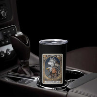 Sitting Bull Native American Chief Tumbler Cup Vintage Tarot Card Illustration