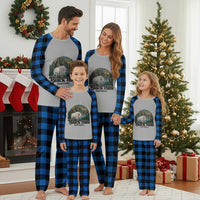 Black Hills South Dakota White Buffalo Plaid Pajama Set State Pride Gift