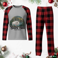 Black Hills South Dakota White Buffalo Plaid Pajama Set State Pride Gift