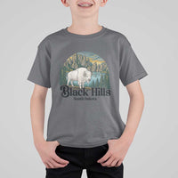 Black Hills South Dakota White Buffalo T Shirt For Kid State Pride Gift