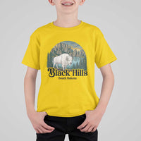 Black Hills South Dakota White Buffalo T Shirt For Kid State Pride Gift