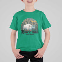 Black Hills South Dakota White Buffalo T Shirt For Kid State Pride Gift