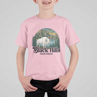 Black Hills South Dakota White Buffalo T Shirt For Kid State Pride Gift