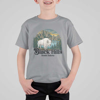 Black Hills South Dakota White Buffalo T Shirt For Kid State Pride Gift