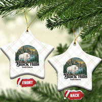Black Hills South Dakota White Buffalo Ceramic Ornament State Pride Gift
