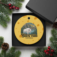 Black Hills South Dakota White Buffalo Ceramic Ornament State Pride Gift