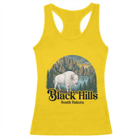 Black Hills South Dakota White Buffalo Racerback Tank Top State Pride Gift