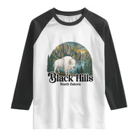 Black Hills South Dakota White Buffalo Raglan Shirt State Pride Gift