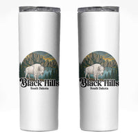Black Hills South Dakota White Buffalo Skinny Tumbler State Pride Gift