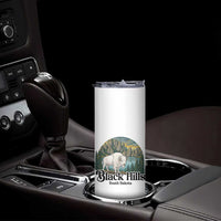 Black Hills South Dakota White Buffalo Skinny Tumbler State Pride Gift