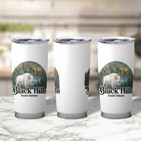 Black Hills South Dakota White Buffalo Tumbler Cup State Pride Gift