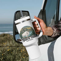 Black Hills South Dakota White Buffalo Tumbler With Handle State Pride Gift