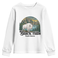Black Hills South Dakota White Buffalo Youth Sweatshirt State Pride Gift