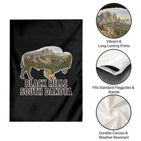 Black Hills South Dakota Bison Garden Flag State Pride Gift