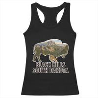 Black Hills South Dakota Bison Racerback Tank Top State Pride Gift