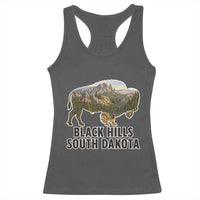 Black Hills South Dakota Bison Racerback Tank Top State Pride Gift