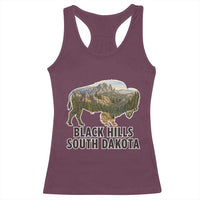 Black Hills South Dakota Bison Racerback Tank Top State Pride Gift
