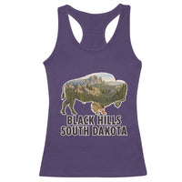 Black Hills South Dakota Bison Racerback Tank Top State Pride Gift