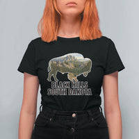 Black Hills South Dakota Bison T Shirt For Women State Pride Gift