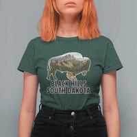 Black Hills South Dakota Bison T Shirt For Women State Pride Gift