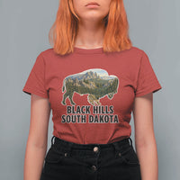 Black Hills South Dakota Bison T Shirt For Women State Pride Gift