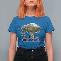 Black Hills South Dakota Bison T Shirt For Women State Pride Gift