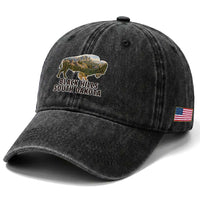 Black Hills South Dakota Bison Washed Cotton Baseball Cap State Pride Gift