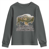 Black Hills South Dakota Bison Youth Sweatshirt State Pride Gift
