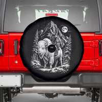 Vintage Native American Bison Rider Spare Tire Cover Indigenous Warrior Graphic