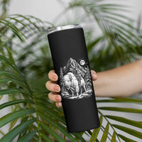 Vintage Native American Bison Rider Skinny Tumbler Indigenous Warrior Graphic