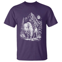 Vintage Native American Bison Rider T Shirt Indigenous Warrior Graphic