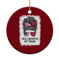 Lakota And American Pride Ceramic Ornament Im Both Of Them Oglala Native Heritage