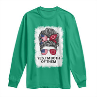 Lakota And American Pride Long Sleeve Shirt Im Both Of Them Oglala Native Heritage