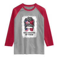 Lakota And American Pride Raglan Shirt Im Both Of Them Oglala Native Heritage