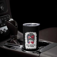 Lakota And American Pride Tumbler Cup Im Both Of Them Oglala Native Heritage