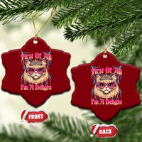First Of All Im A Delight Ceramic Ornament Geek Princess Cat Gift